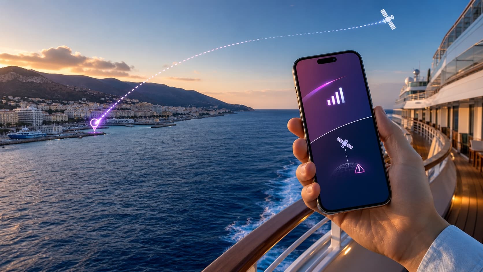 Roaming auf Kreuzfahrt und Fähre: So vermeidest du die Satellitenkosten-Falle