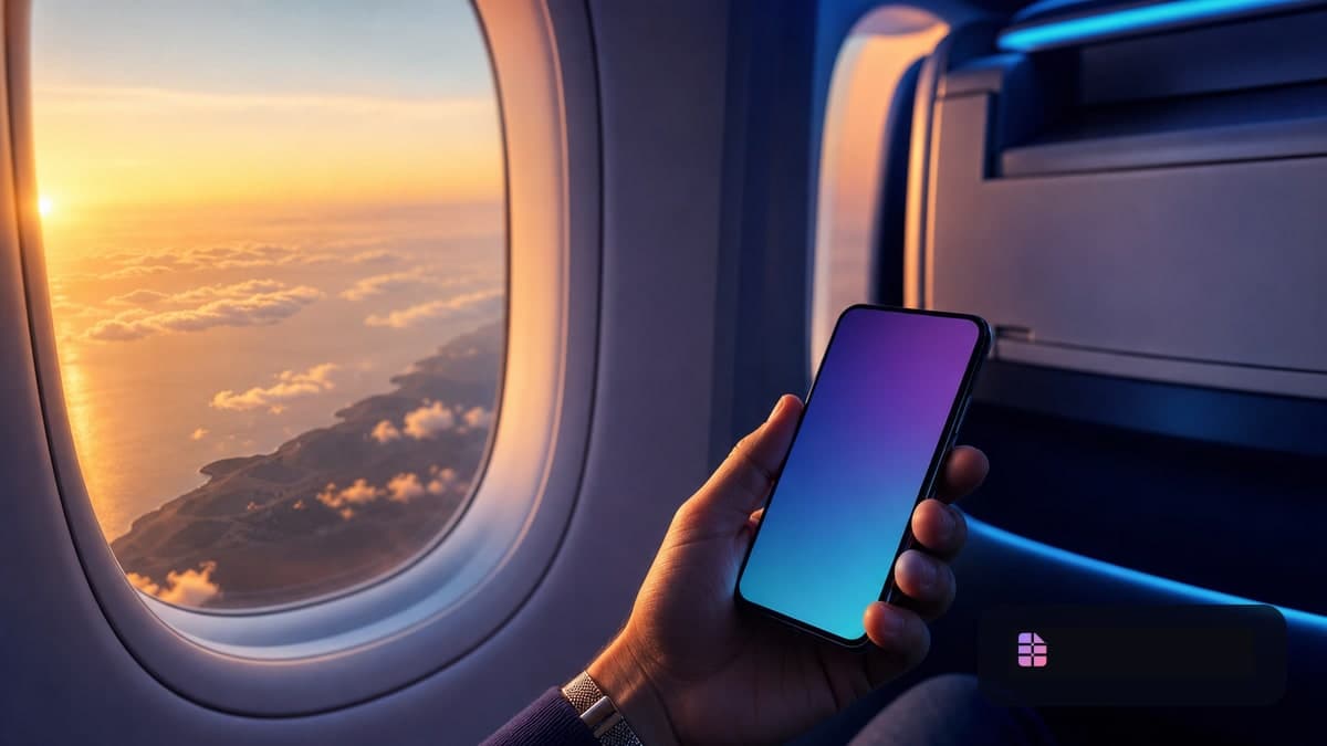 eSIM в самолёте: авиарежим, бортовой Wi‑Fi и связь после посадки