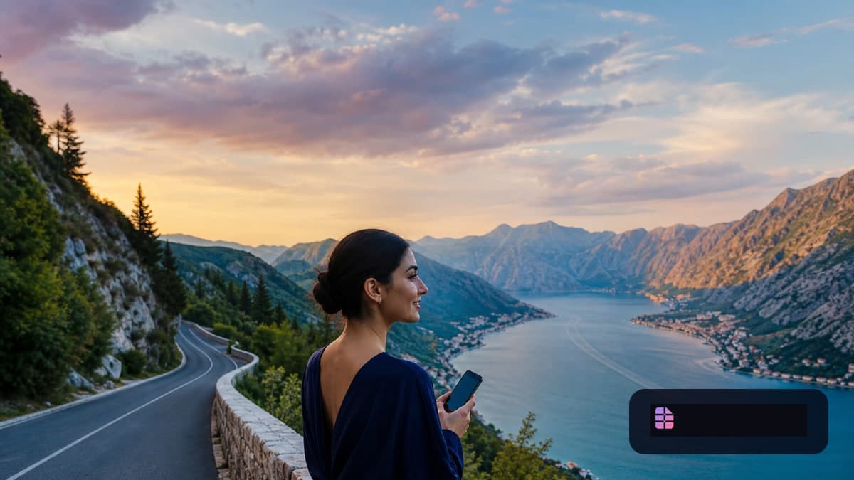 eSIM para Montenegro 2026: Kotor, costa y Durmitor sin sorpresas de roaming